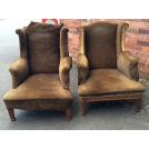 Pair Arts & Crafts Wing Chairs